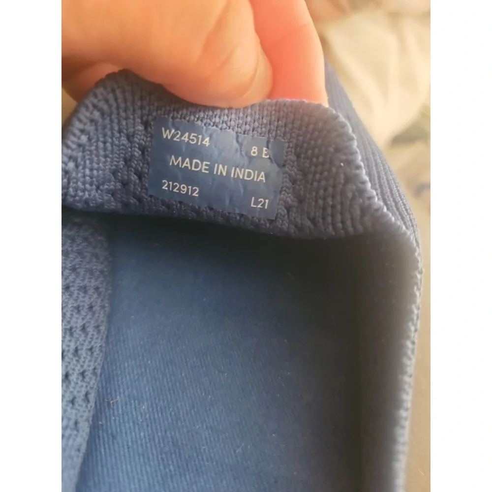 Cole Haan Espadrille Shoes Women's 8 B Cloudfeel Stitchlite Mule Knit Cobalt